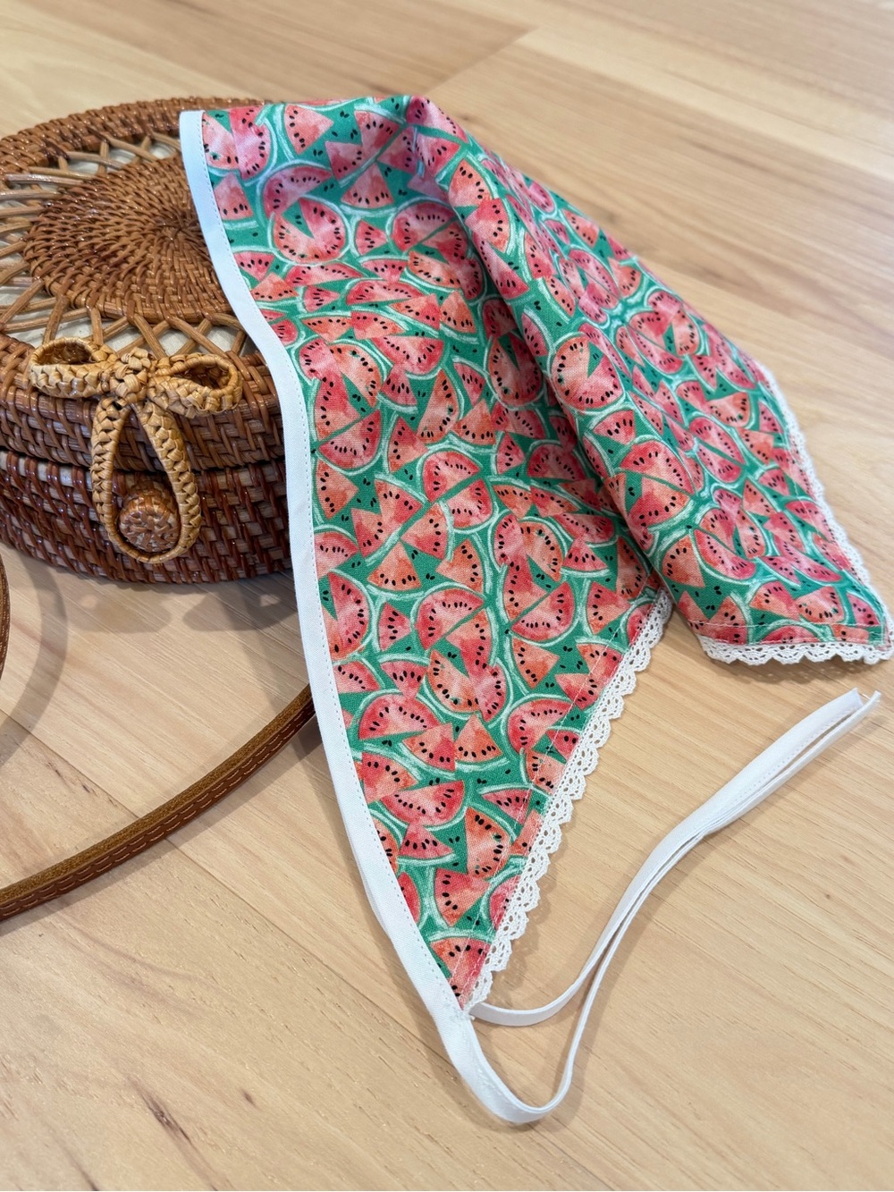 Watermelon Print Bandana Hair Scarf